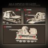 QuanGuan 100295 Quan Guan 100295 CON CHỒN III H-TYPE TANK bộ đồ chơi xếp lắp ráp ghép mô hình Military Army MARDER III H TANK DESTROYER Quân Sự Bộ Đội 661 khối