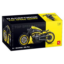 GULY 60536 THEO DÕI XE MÁY 1 8 tỷ lệ 1:8 bộ đồ chơi xếp lắp ráp ghép mô hình Technic RACE FORGE Kỹ Thuật Công Nghệ Cao Mô Hình Phương Tiện 554 khối