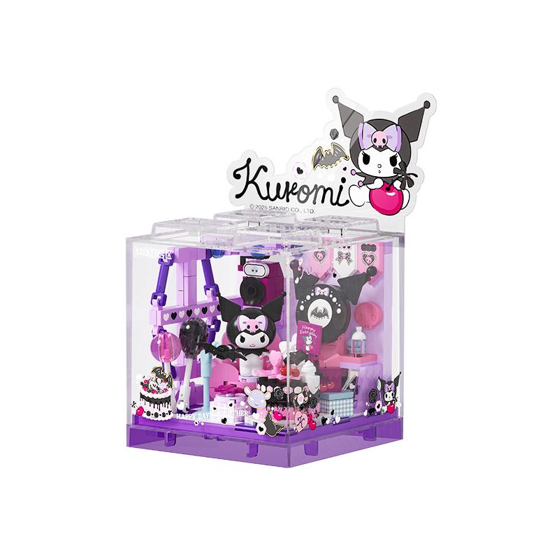 AREA-X AB0070 0070 AB0071 0071 AB0072 0072 AB0073 0073 AB0074 0074 AB0075 0075 GIA ĐÌNH SANRIO 6 MÔ HÌNH HỘP TRONG CỬA HÀNG MENGSHANG bộ đồ chơi xếp lắp ráp ghép mô hình SANRIO CHARACTERS 1681 khối