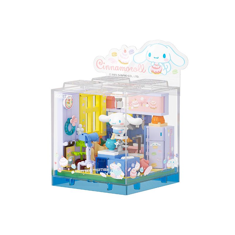 AREA-X AB0070 0070 AB0071 0071 AB0072 0072 AB0073 0073 AB0074 0074 AB0075 0075 GIA ĐÌNH SANRIO 6 MÔ HÌNH HỘP TRONG CỬA HÀNG MENGSHANG bộ đồ chơi xếp lắp ráp ghép mô hình SANRIO CHARACTERS 1681 khối