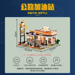 LUMIBRICKS FUNWHOLE F9065 9065 CHUYẾN ĐI ĐƯỜNG TRẠM XĂNG CAO TỐC bộ đồ chơi xếp lắp ráp ghép mô hình Creator Sáng Tạo 1608 khối LUMIBRICKS FUNWHOLE F9065 9065 CHUYẾN ĐI ĐƯỜNG TRẠM XĂNG CAO TỐC bộ đồ chơi xếp lắp ráp ghép mô hình Creator Sáng Tạo 1608 khối
