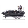 WOMA C0535 0535 Xếp hình kiểu  SWAT SPECIAL FORCE SWAT Boat Car Ô Tô Kéo Xuồng Của Lính đặc Nhiệm 738 khối