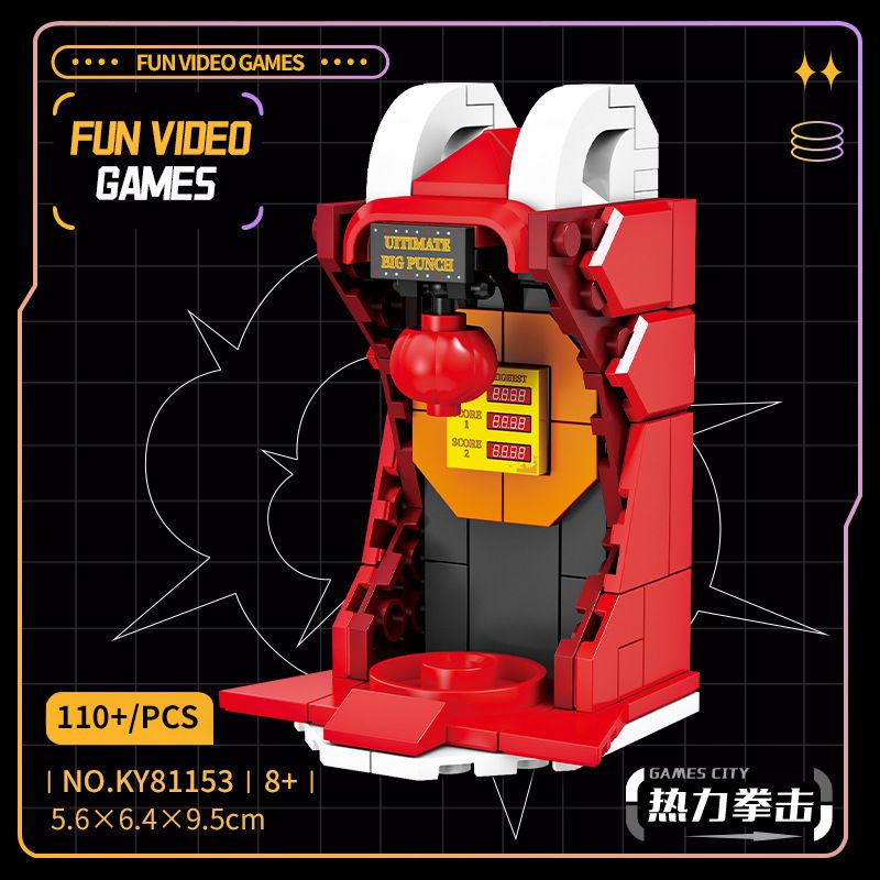 Kazi KY81153 81153 MÔ HÌNH TRÒ CHƠI VIDEO NÓNG BỎNG THÀNH PHỐ 6 bộ đồ chơi xếp lắp ráp ghép mô hình FUN VIDEO GAMES 707 khối