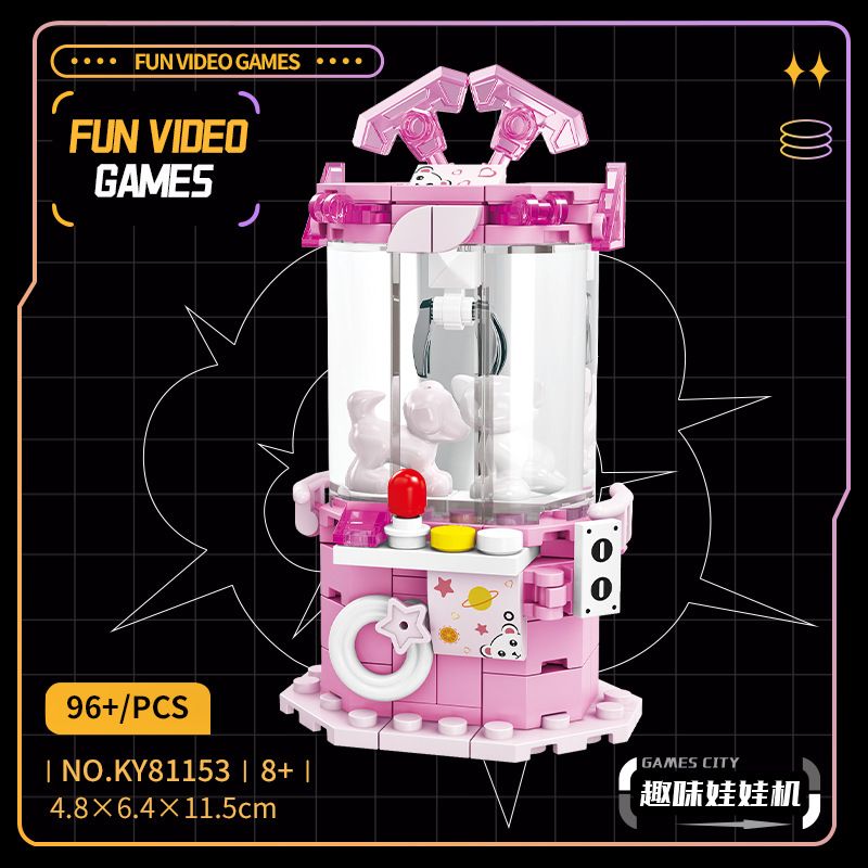 Kazi KY81153 81153 MÔ HÌNH TRÒ CHƠI VIDEO NÓNG BỎNG THÀNH PHỐ 6 bộ đồ chơi xếp lắp ráp ghép mô hình FUN VIDEO GAMES 707 khối