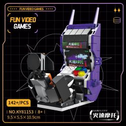 Kazi KY81153 81153 MÔ HÌNH TRÒ CHƠI VIDEO NÓNG BỎNG THÀNH PHỐ 6 bộ đồ chơi xếp lắp ráp ghép mô hình FUN VIDEO GAMES 707 khối