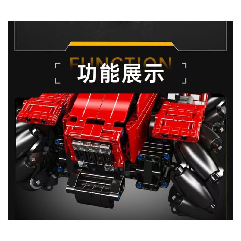 MouldKing 18037 Mould King 18037 MÁY KÉO BÁNH XE bộ đồ chơi xếp lắp ráp ghép mô hình Technic WHEELED TRACTOR Kỹ Thuật Công Nghệ Cao Mô Hình Phương Tiện 1392 khối