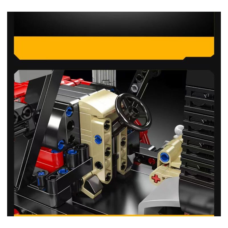 MouldKing 18037 Mould King 18037 MÁY KÉO BÁNH XE bộ đồ chơi xếp lắp ráp ghép mô hình Technic WHEELED TRACTOR Kỹ Thuật Công Nghệ Cao Mô Hình Phương Tiện 1392 khối