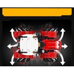 MouldKing 18037 Mould King 18037 MÁY KÉO BÁNH XE bộ đồ chơi xếp lắp ráp ghép mô hình Technic WHEELED TRACTOR Kỹ Thuật Công Nghệ Cao Mô Hình Phương Tiện 1392 khối