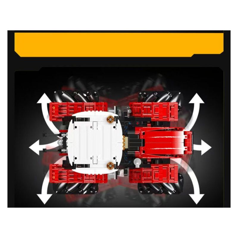 MouldKing 18037 Mould King 18037 MÁY KÉO BÁNH XE bộ đồ chơi xếp lắp ráp ghép mô hình Technic WHEELED TRACTOR Kỹ Thuật Công Nghệ Cao Mô Hình Phương Tiện 1392 khối