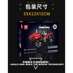MouldKing 18037 Mould King 18037 MÁY KÉO BÁNH XE bộ đồ chơi xếp lắp ráp ghép mô hình Technic WHEELED TRACTOR Kỹ Thuật Công Nghệ Cao Mô Hình Phương Tiện 1392 khối
