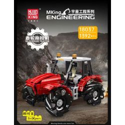 MouldKing 18037 Mould King 18037 MÁY KÉO BÁNH XE bộ đồ chơi xếp lắp ráp ghép mô hình Technic WHEELED TRACTOR Kỹ Thuật Công Nghệ Cao Mô Hình Phương Tiện 1392 khối