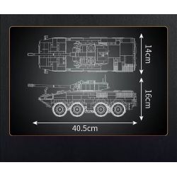 MouldKing 20023 Mould King 20023 XE TẤN CÔNG ZTL-11 CÓ BÁNH bộ đồ chơi xếp lắp ráp ghép mô hình Military Army ZTL-11 WHEELED ASSAULT VEHICLE Quân Sự Bộ Đội 1293 khối