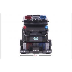 WOMA C0535 0535 Xếp hình kiểu  SWAT SPECIAL FORCE SWAT Boat Car Ô Tô Kéo Xuồng Của Lính đặc Nhiệm 738 khối