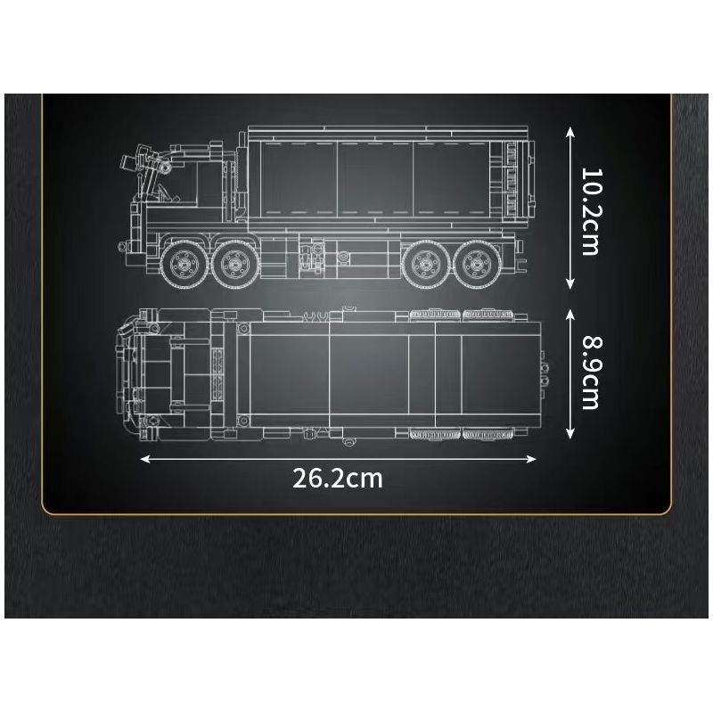 MouldKing 24069 Mould King 24069 MINI WORLD XE TẢI CONTAINER bộ đồ chơi xếp lắp ráp ghép mô hình Creator RED CONTAINER TRUCK Sáng Tạo 630 khối