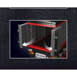 MouldKing 24069 Mould King 24069 MINI WORLD XE TẢI CONTAINER bộ đồ chơi xếp lắp ráp ghép mô hình Creator RED CONTAINER TRUCK Sáng Tạo 630 khối
