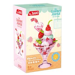JAKI MK005 CÚP KEM DOPAMINE MOUSSE MÂM XÔI bộ đồ chơi xếp lắp ráp ghép mô hình MOUSSE STRAWERRY