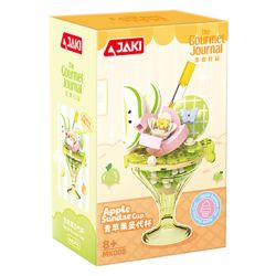 JAKI MK008 CÚP KEM DOPAMINE CUP APPLE SUNDAE XANH bộ đồ chơi xếp lắp ráp ghép mô hình APPLE SUNDAE CUP