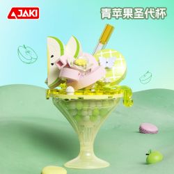 JAKI MK008 CÚP KEM DOPAMINE CUP APPLE SUNDAE XANH bộ đồ chơi xếp lắp ráp ghép mô hình APPLE SUNDAE CUP