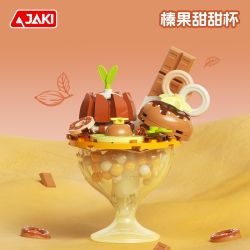 JAKI MK010 CÚP KEM DOPAMINE HAZELNUT SWEET CUP bộ đồ chơi xếp lắp ráp ghép mô hình HAZELNUT DONUT CUP