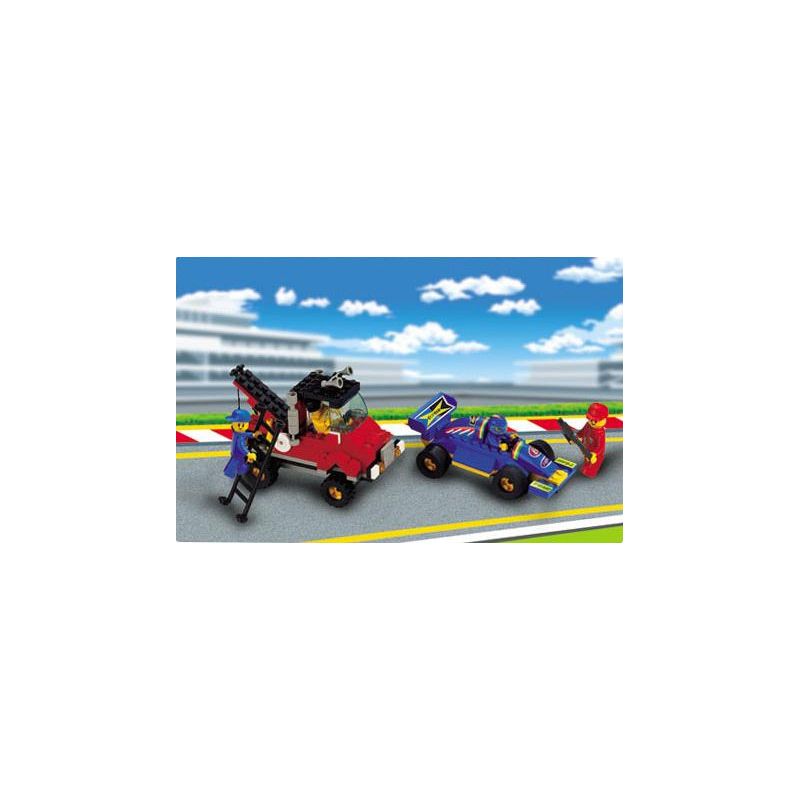 SLUBAN M38-B5300 B5300 5300 M38B5300 38-B5300 F1 DỪNG LẠI bộ đồ chơi xếp lắp ráp ghép mô hình City F-1 PIT STOP Thành Phố 422 khối