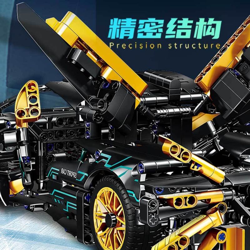 MORI JUTA CB-01004 01004 CB01004 APOLLO EVO VÀNG ĐEN tỷ lệ 1:14 bộ đồ chơi xếp lắp ráp ghép mô hình Technic Kỹ Thuật Công Nghệ Cao Mô Hình Phương Tiện 859 khối