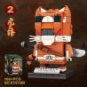 Kazi KY81069 81069 BỘ SƯU TẬP WALKER HUYỀN THOẠI ĐEN 6 GHOST TIGER PIONEER DESTINY WUKONG GUANGZHI HUANGFENG DASHENG ZHU BAJIE bộ đồ chơi xếp lắp ráp ghép mô hình Brickheadz Nhân Vật Đầu To 1030 khối