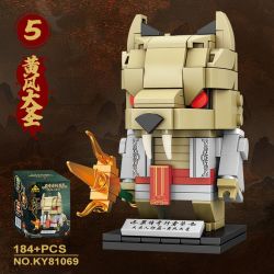 Kazi KY81069 81069 BỘ SƯU TẬP WALKER HUYỀN THOẠI ĐEN 6 GHOST TIGER PIONEER DESTINY WUKONG GUANGZHI HUANGFENG DASHENG ZHU BAJIE bộ đồ chơi xếp lắp ráp ghép mô hình Brickheadz Nhân Vật Đầu To 1030 khối