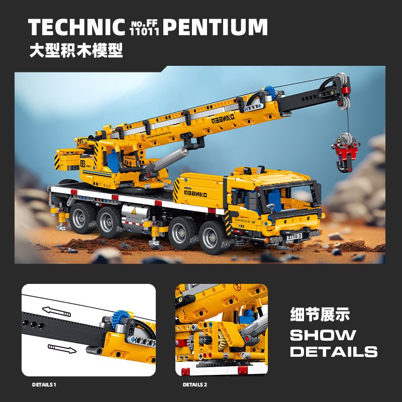 XINGLESHI FF11011 11011 CẦN CẨU bộ đồ chơi xếp lắp ráp ghép mô hình Technic Kỹ Thuật Công Nghệ Cao Mô Hình Phương Tiện 2024 khối