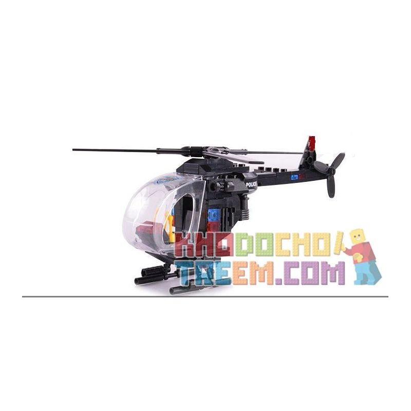 WOMA C0532 0532 Xếp hình kiểu  SWAT SPECIAL FORCE SWAT Team Force Trực Thăng Phối Hợp Xe Chở Lính đặc Nhiệm 593 khối