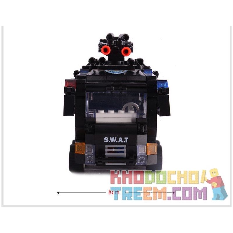 WOMA C0532 0532 Xếp hình kiểu  SWAT SPECIAL FORCE SWAT Team Force Trực Thăng Phối Hợp Xe Chở Lính đặc Nhiệm 593 khối