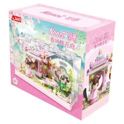 JAKI HK125 NANCI SPRING BREEZE PEACH BLOSSOM GARDEN bộ đồ chơi xếp lắp ráp ghép mô hình