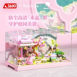 JAKI HK125 NANCI SPRING BREEZE PEACH BLOSSOM GARDEN bộ đồ chơi xếp lắp ráp ghép mô hình