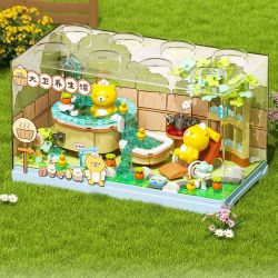 JAKI HK162 DAVID XIONG TỪ YUANQI CANTEEN TRUNG TÂM TẾ PHẬT GIÁO bộ đồ chơi xếp lắp ráp ghép mô hình