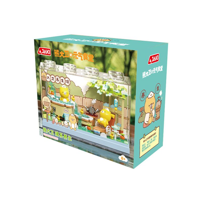 JAKI HK162 DAVID XIONG TỪ YUANQI CANTEEN TRUNG TÂM TẾ PHẬT GIÁO bộ đồ chơi xếp lắp ráp ghép mô hình