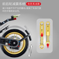 IM.MASTER QIHUI 6836 MASTER OF ARMOR LAMBO DEVIL MOTORCYCLE 1 8 tỷ lệ 1:8 bộ đồ chơi xếp lắp ráp ghép mô hình Technic Kỹ Thuật Công Nghệ Cao Mô Hình Phương Tiện 572 khối