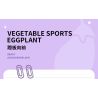LOZ 8857 THỂ THAO THỰC VẬT CÀ TÍM TRƯỢT VÁN bộ đồ chơi xếp lắp ráp ghép mô hình