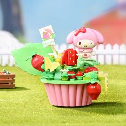 KEEPPLEY K20865 20865 THỊ TRẤN STRAWBERRY SANRIO GIAI ĐIỆU TRANG TRẠI NGƯỜI YÊU bộ đồ chơi xếp lắp ráp ghép mô hình MY MELODY 138 khối