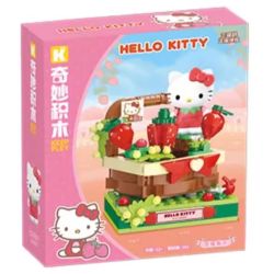 KEEPPLEY K20867 20867 THỊ TRẤN STRAWBERRY CHỢ DÂU KATIE CAT bộ đồ chơi xếp lắp ráp ghép mô hình HELLO KITTY 191 khối