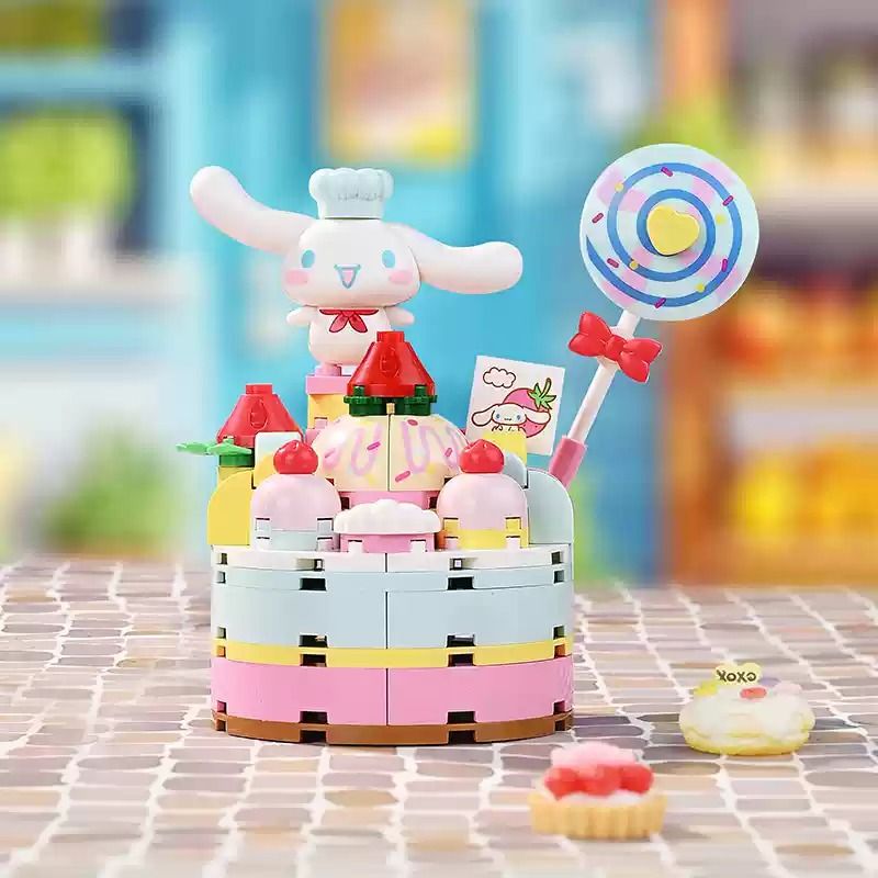 KEEPPLEY K20869 20869 THỊ TRẤN STRAWBERRY SANRIO CHÓ TAI TO NGỌT bộ đồ chơi xếp lắp ráp ghép mô hình CINNAMOROLL 126 khối
