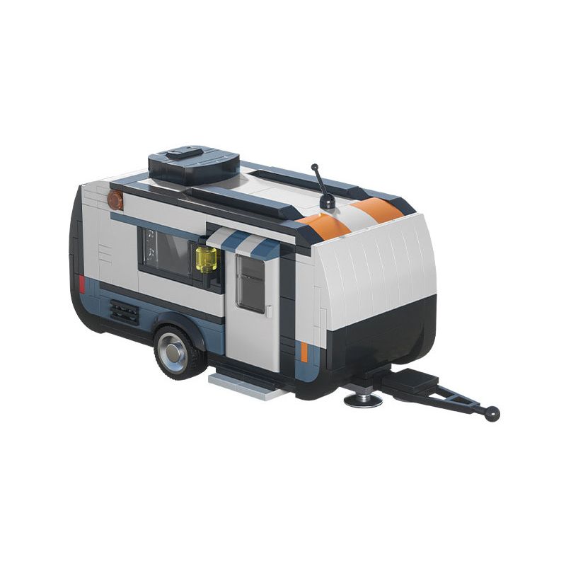 XBERT 66117 RV KÉO bộ đồ chơi xếp lắp ráp ghép mô hình City TRAVEL TAILER Thành Phố 393 khối