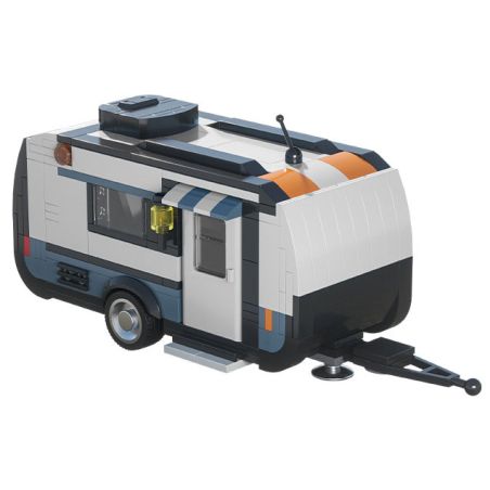 XBERT 66117 RV KÉO bộ đồ chơi xếp lắp ráp ghép mô hình City TRAVEL TAILER Thành Phố 393 khối