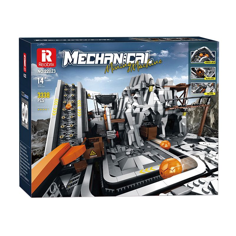 REOBRIX 22023 MÁY KHAI THÁC bộ đồ chơi xếp lắp ráp ghép mô hình MINING MACHINE 3338 khối