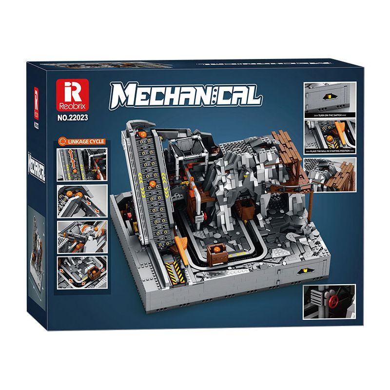 REOBRIX 22023 MÁY KHAI THÁC bộ đồ chơi xếp lắp ráp ghép mô hình MINING MACHINE 3338 khối