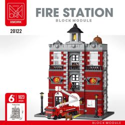 MorkModel 20122 Mork Model 20122 SỞ CỨU HỎA RETRO bộ đồ chơi xếp lắp ráp ghép mô hình City FIRE STATION Thành Phố 1823 khối