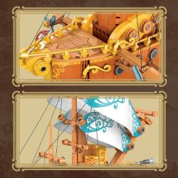 JIESTAR JJ9176 9176 TÀU VŨ TRỤ TƯỞNG TƯỢNG HƠI NƯỚC bộ đồ chơi xếp lắp ráp ghép mô hình STEAM FANTASY SPACESHIP 1864 khối