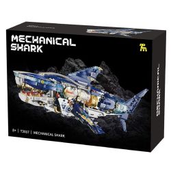 TAKUGI T2017 2017 CÁ MẬP CƠ KHÍ SÂU bộ đồ chơi xếp lắp ráp ghép mô hình MECHANICAL SHARK 1277 khối