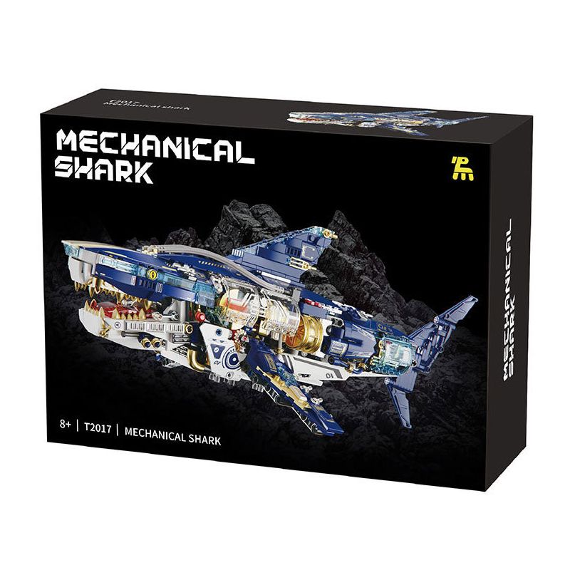 Takugi T2017 Mechanical Shark Xếp hình lắp ráp ghép mô hình Cá mập cơ khí sâu
