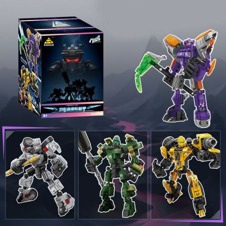 Kazi KY8132 8132 BIẾN DẠNG HAI HÌNH MECHA THỨ bộ đồ chơi xếp lắp ráp ghép mô hình