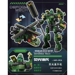 Kazi KY8132 8132 BIẾN DẠNG HAI HÌNH MECHA THỨ bộ đồ chơi xếp lắp ráp ghép mô hình