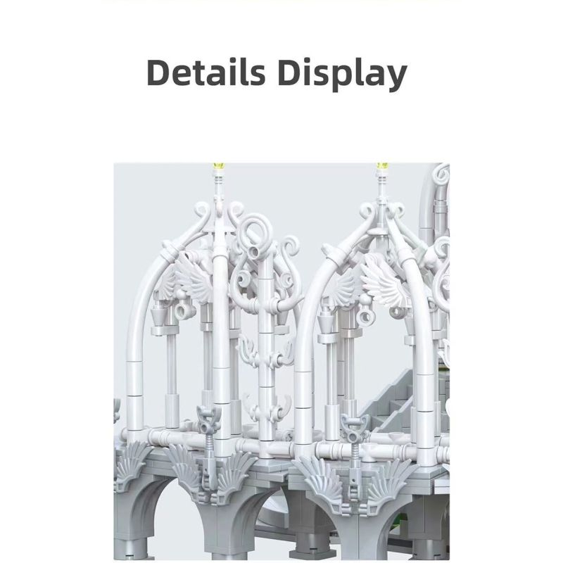 BAKA TECHNOLOGY 33239 LORD OF THE RINGS HÀNH LANG THẦN KỲ THUNG LŨNG ELF bộ đồ chơi xếp lắp ráp ghép mô hình The Lord Of The Rings CORRIDOR OF WONDER Chúa Nhẫn 2052 khối